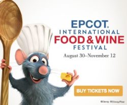 Buy your tickets for the Epcot International Food and Wine Festival