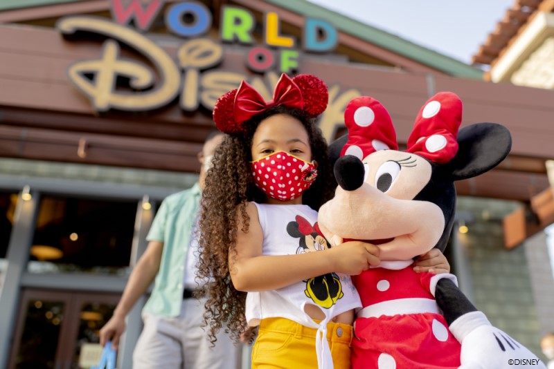 Girl with Minnie Plush at Disney Springs