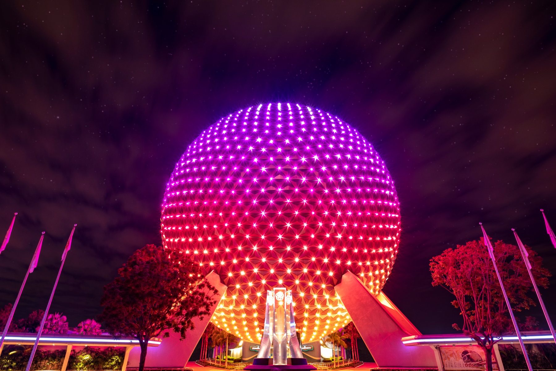 EPCOT Spaceship Earth Night