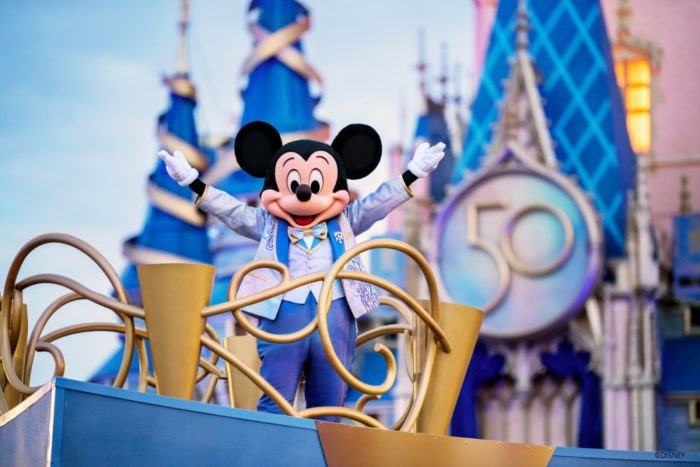 Walt Disney World 50th Celebration with Mickey Mouse