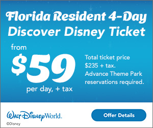 Florida Resident Disney World 4-Park Ticket Sale Summer 2024
