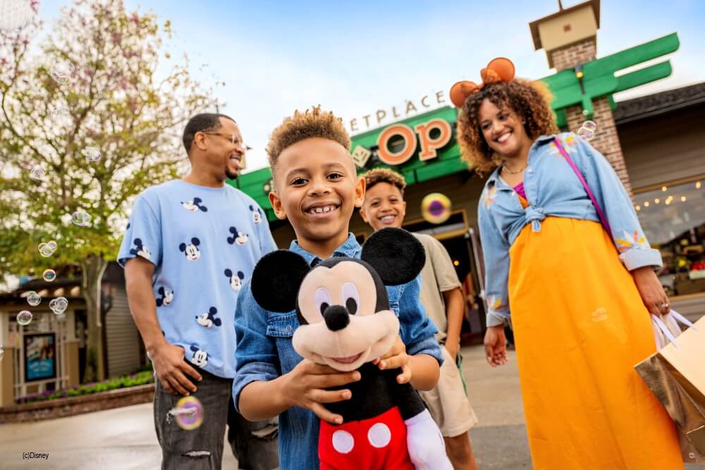 Family at WDW Disney Springs Marketplace Co-Op