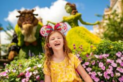 Girl at EPCOT International Flower & Garden Festival