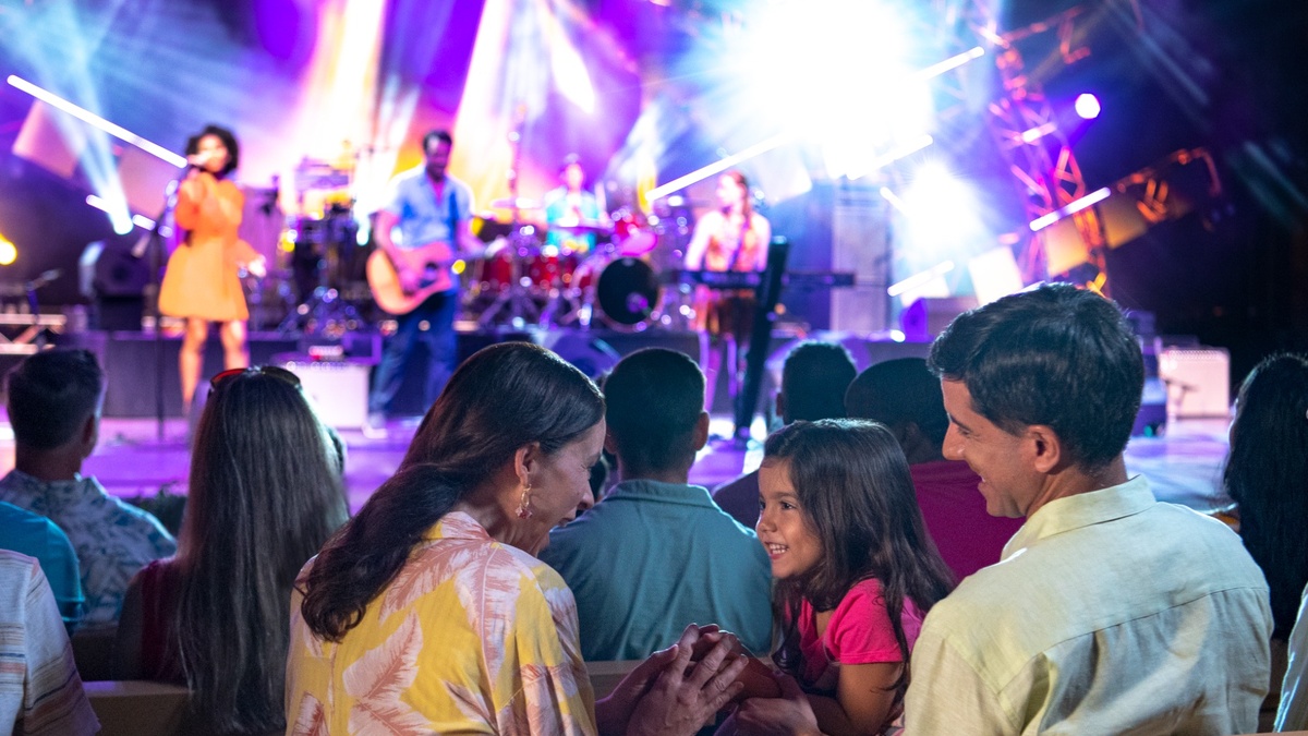 Family Enjoying Eat to the Beat at EPCOT